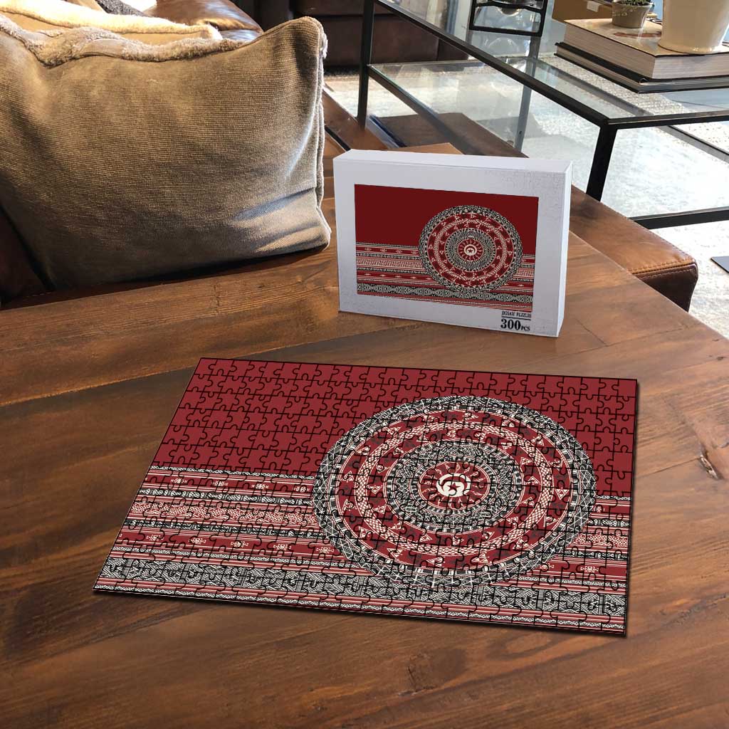 Tunisia Bakhnug Motif Puzzle Traditional Tunisian Embroidery Inspired - Wonder Print Shop