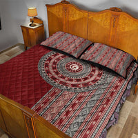 Tunisia Bakhnug Motif Quilt Bed Set Traditional Tunisian Embroidery Inspired - Wonder Print Shop
