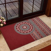 Tunisia Bakhnug Motif Rubber Doormat Traditional Tunisian Embroidery Inspired - Wonder Print Shop