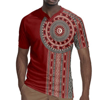 Tunisia Bakhnug Motif Rugby Jersey Traditional Tunisian Embroidery Inspired LT9