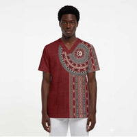 Tunisia Bakhnug Motif Scrub Top Traditional Tunisian Embroidery Inspired - Wonder Print Shop