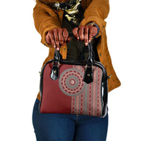 Tunisia Bakhnug Motif Shoulder Handbag Traditional Tunisian Embroidery Inspired - Wonder Print Shop