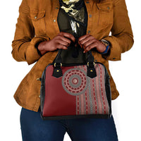 Tunisia Bakhnug Motif Shoulder Handbag Traditional Tunisian Embroidery Inspired - Wonder Print Shop