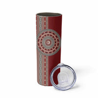 Tunisia Bakhnug Motif Skinny Tumbler Traditional Tunisian Embroidery Inspired - Wonder Print Shop