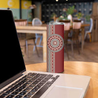 Tunisia Bakhnug Motif Skinny Tumbler Traditional Tunisian Embroidery Inspired - Wonder Print Shop