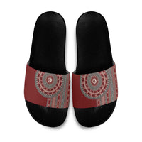Tunisia Bakhnug Motif Slide Sandals Traditional Tunisian Embroidery Inspired - Wonder Print Shop