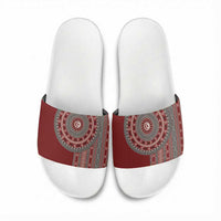 Tunisia Bakhnug Motif Slide Sandals Traditional Tunisian Embroidery Inspired - Wonder Print Shop