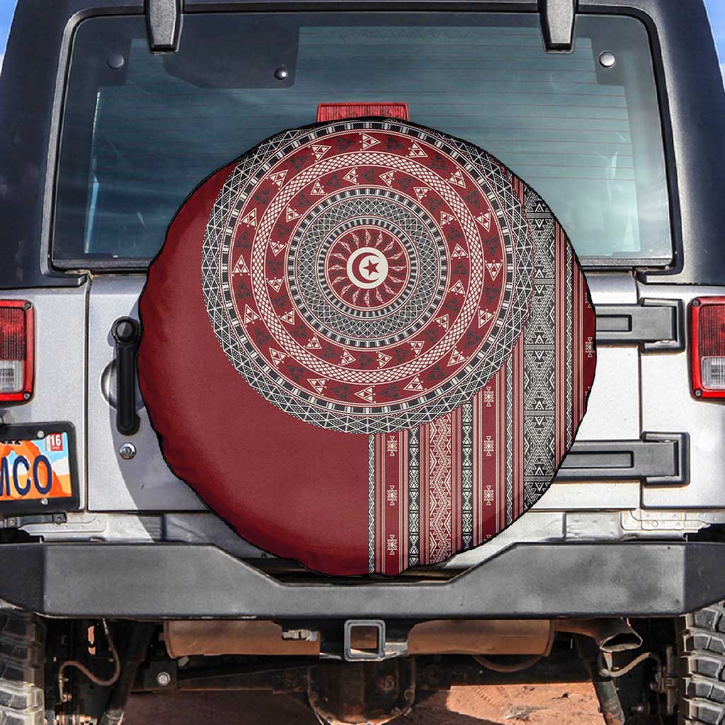 Tunisia Bakhnug Motif Spare Tire Cover Traditional Tunisian Embroidery Inspired - Wonder Print Shop