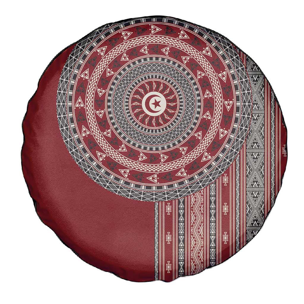 Tunisia Bakhnug Motif Spare Tire Cover Traditional Tunisian Embroidery Inspired - Wonder Print Shop