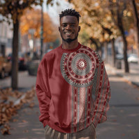 Tunisia Bakhnug Motif Sweatshirt Traditional Tunisian Embroidery Inspired - Wonder Print Shop