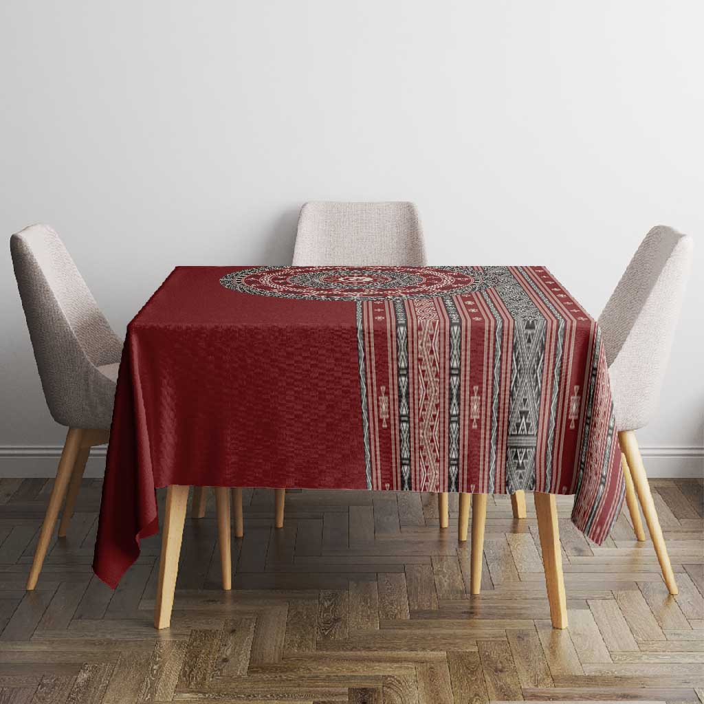 Tunisia Bakhnug Motif Tablecloth Traditional Tunisian Embroidery Inspired - Wonder Print Shop