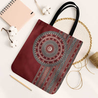 Tunisia Bakhnug Motif Tote Bag Traditional Tunisian Embroidery Inspired - Wonder Print Shop