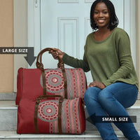 Tunisia Bakhnug Motif Travel Bag Traditional Tunisian Embroidery Inspired - Wonder Print Shop
