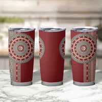 Tunisia Bakhnug Motif Tumbler Cup Traditional Tunisian Embroidery Inspired - Wonder Print Shop