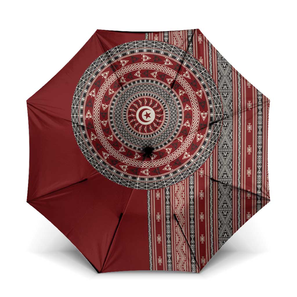 Tunisia Bakhnug Motif Umbrella Traditional Tunisian Embroidery Inspired - Wonder Print Shop