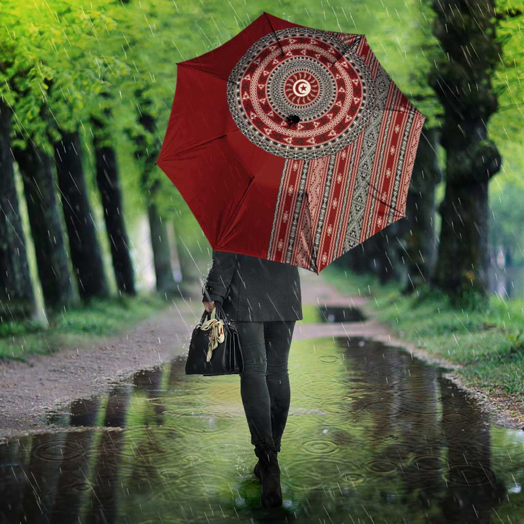 Tunisia Bakhnug Motif Umbrella Traditional Tunisian Embroidery Inspired - Wonder Print Shop