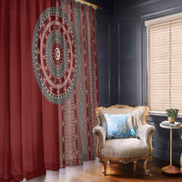 Tunisia Bakhnug Motif Window Curtain Traditional Tunisian Embroidery Inspired - Wonder Print Shop