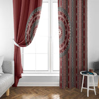 Tunisia Bakhnug Motif Window Curtain Traditional Tunisian Embroidery Inspired - Wonder Print Shop