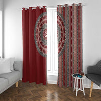 Tunisia Bakhnug Motif Window Curtain Traditional Tunisian Embroidery Inspired - Wonder Print Shop
