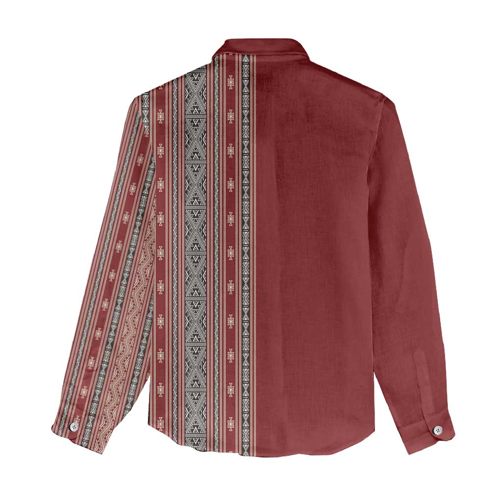 Tunisia Bakhnug Motif Women Casual Shirt Traditional Tunisian Embroidery Inspired - Wonder Print Shop