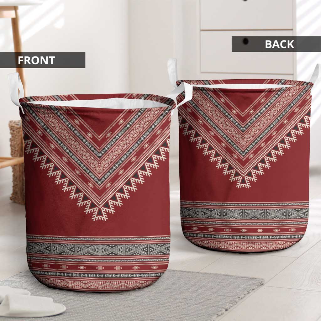 Tunisian Embroidery Pattern Laundry Basket - Wonder Print Shop