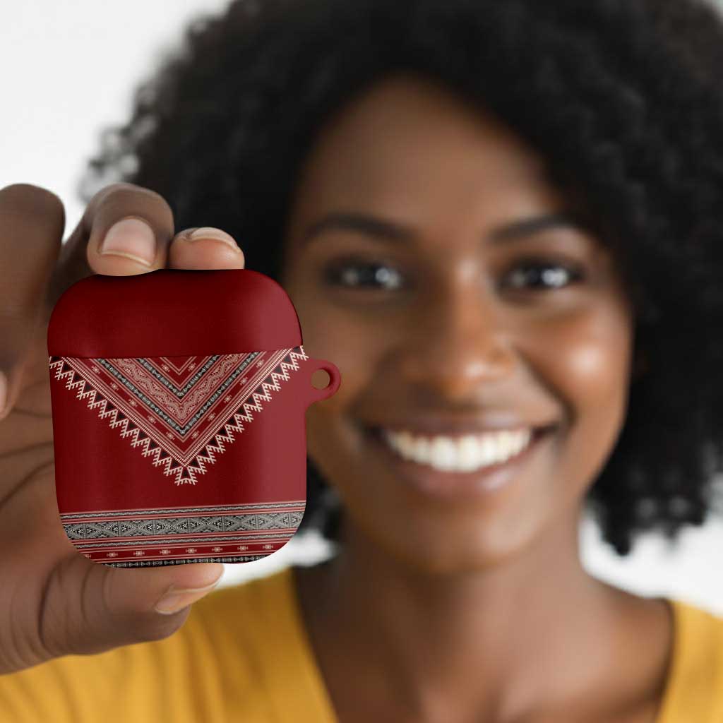 Tunisian Embroidery Pattern AirPods Case - Wonder Print Shop