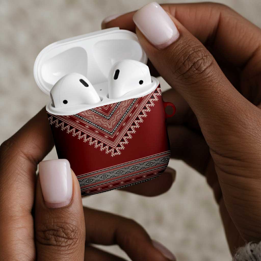 Tunisian Embroidery Pattern AirPods Case - Wonder Print Shop