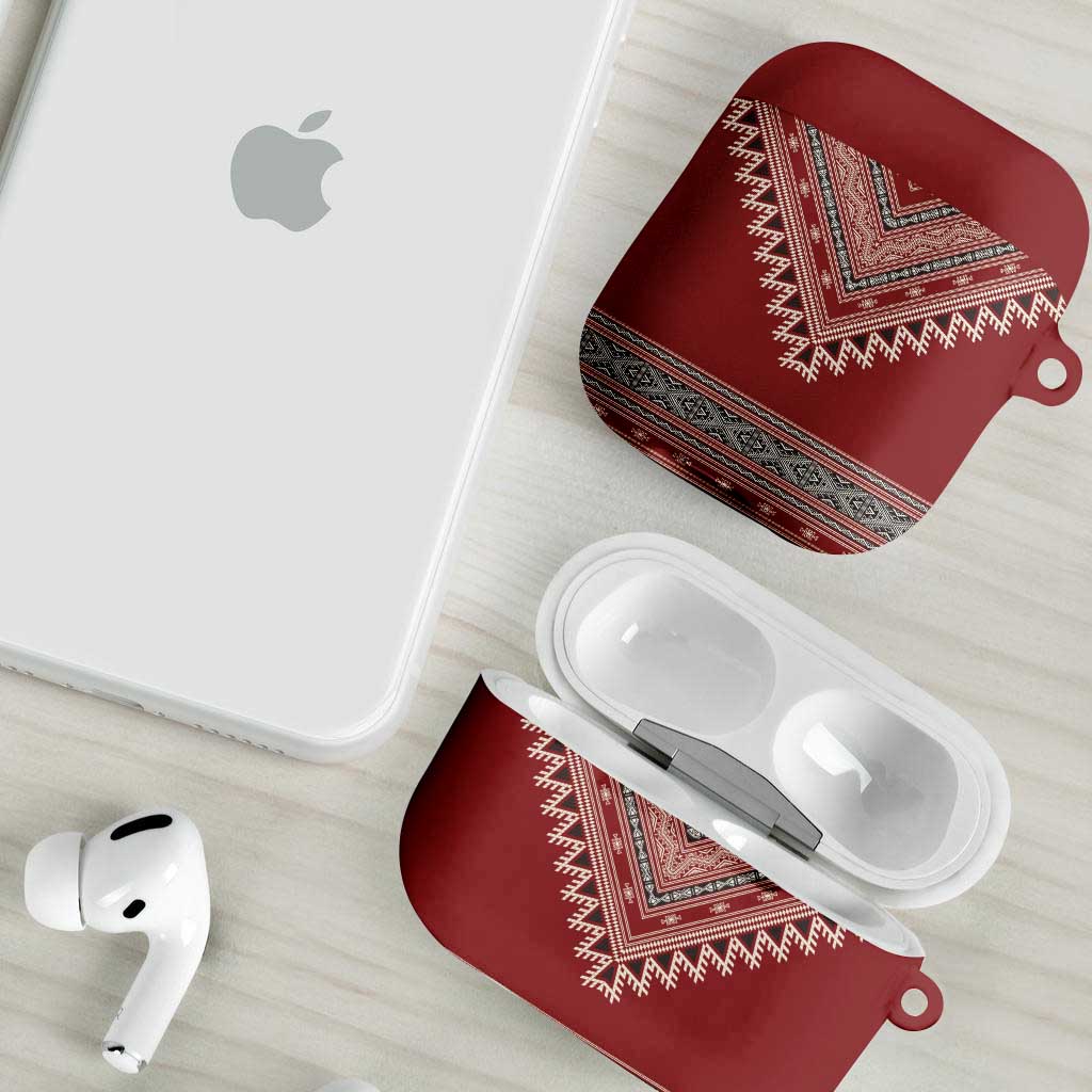 Tunisian Embroidery Pattern AirPods Case - Wonder Print Shop