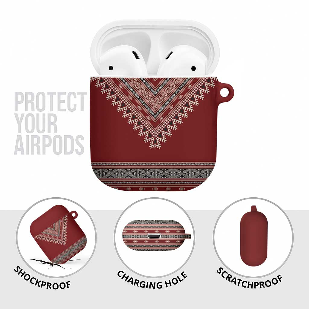 Tunisian Embroidery Pattern AirPods Case - Wonder Print Shop