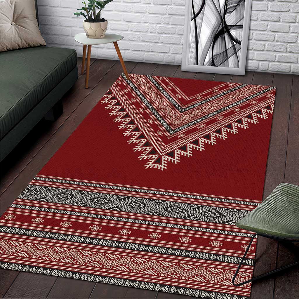Tunisian Embroidery Pattern Area Rug - Wonder Print Shop