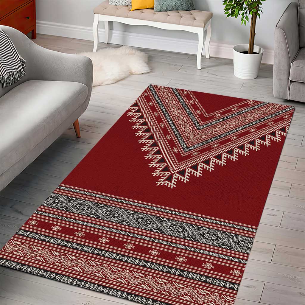 Tunisian Embroidery Pattern Area Rug - Wonder Print Shop