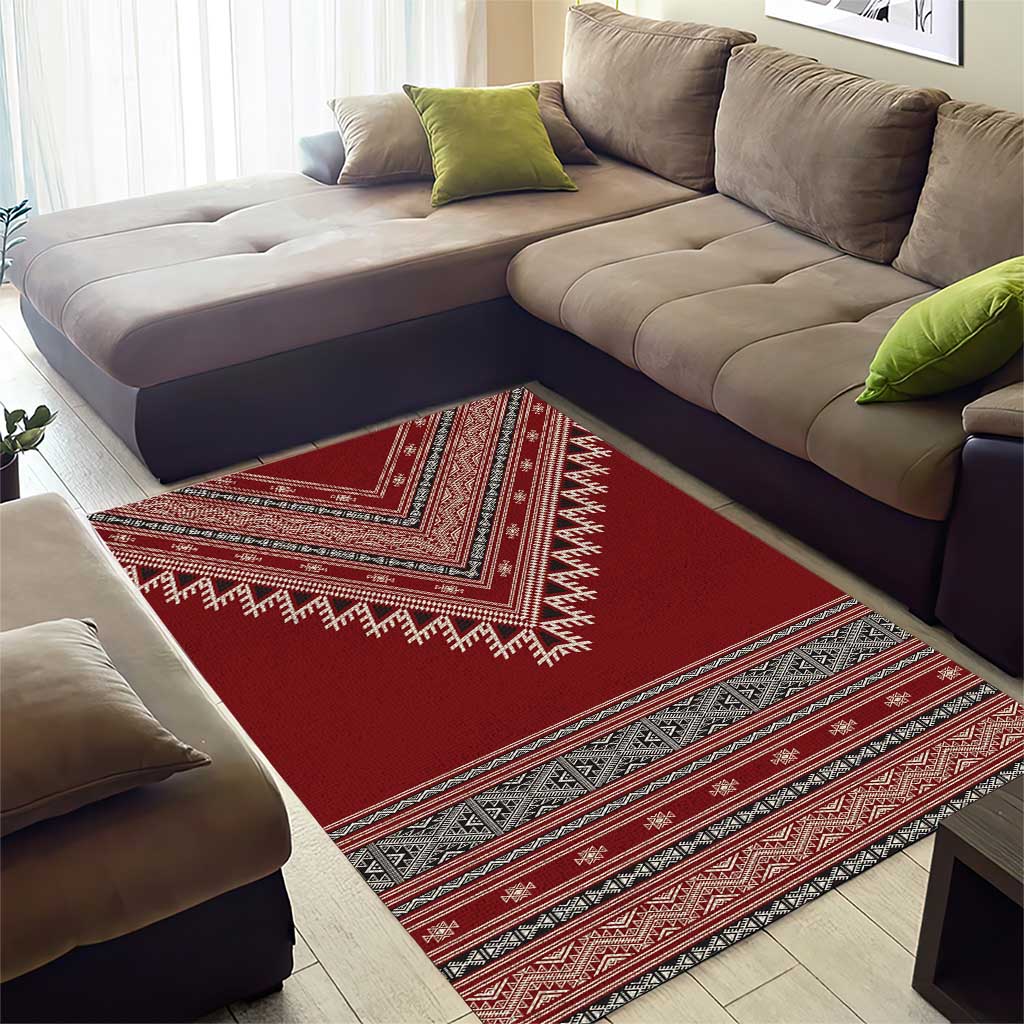 Tunisian Embroidery Pattern Area Rug - Wonder Print Shop