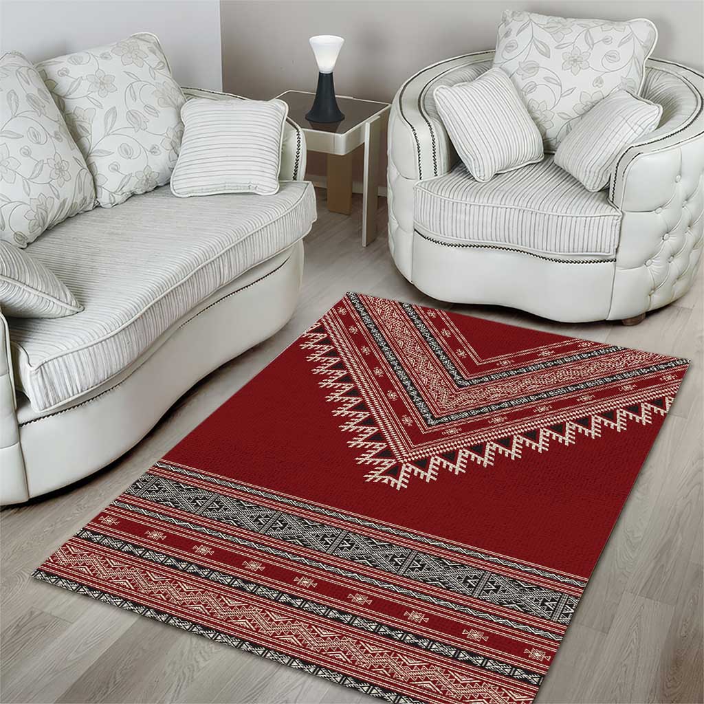 Tunisian Embroidery Pattern Area Rug - Wonder Print Shop