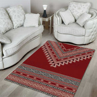 Tunisian Embroidery Pattern Area Rug - Wonder Print Shop