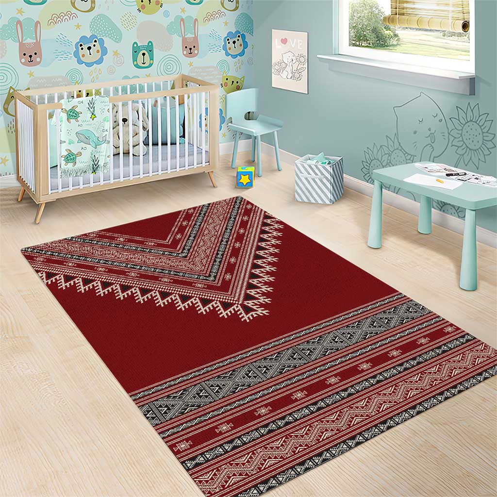 Tunisian Embroidery Pattern Area Rug - Wonder Print Shop