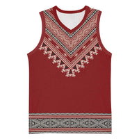 Tunisian Embroidery Pattern Basketball Jersey - Wonder Print Shop