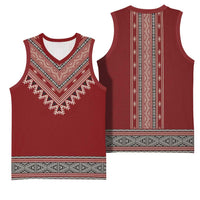 Tunisian Embroidery Pattern Basketball Jersey - Wonder Print Shop