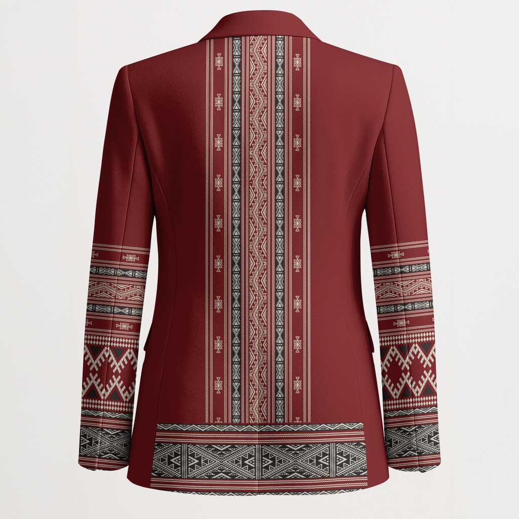 Tunisian Embroidery Pattern Blazer - Wonder Print Shop