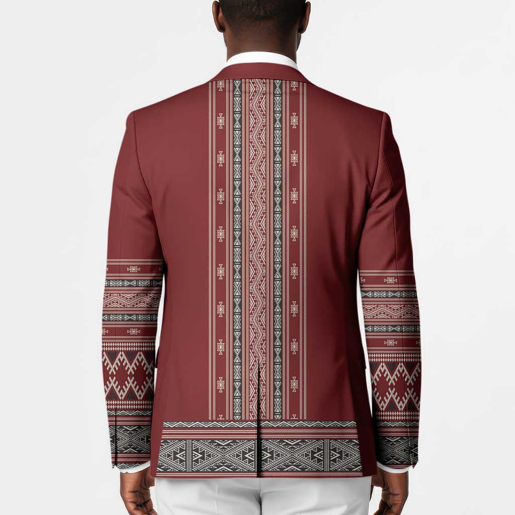Tunisian Embroidery Pattern Blazer - Wonder Print Shop
