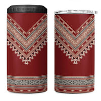 Tunisian Embroidery Pattern 4 in 1 Can Cooler Tumbler - Wonder Print Shop