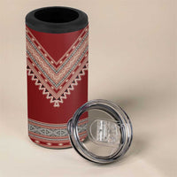 Tunisian Embroidery Pattern 4 in 1 Can Cooler Tumbler - Wonder Print Shop