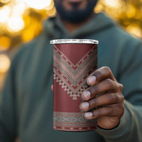 Tunisian Embroidery Pattern 4 in 1 Can Cooler Tumbler - Wonder Print Shop