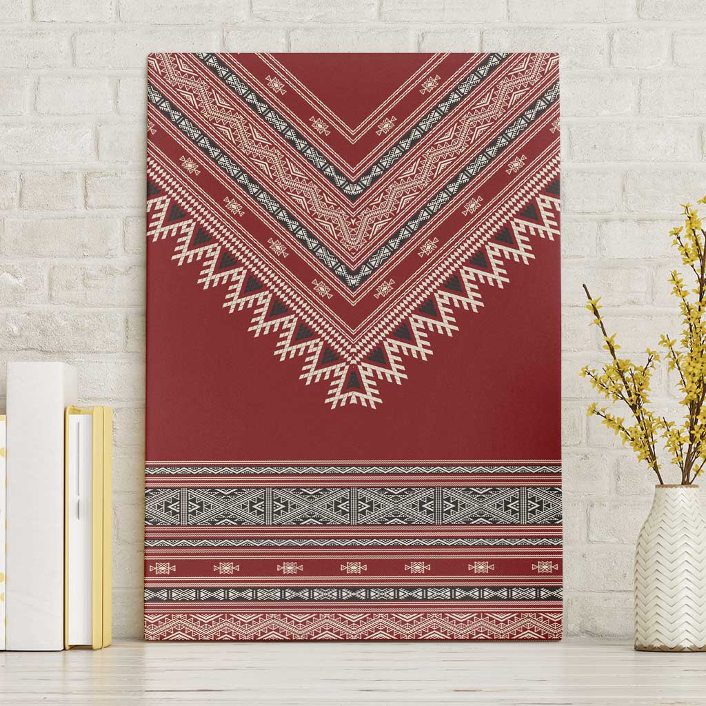 Tunisian Embroidery Pattern Canvas Wall Art - Wonder Print Shop