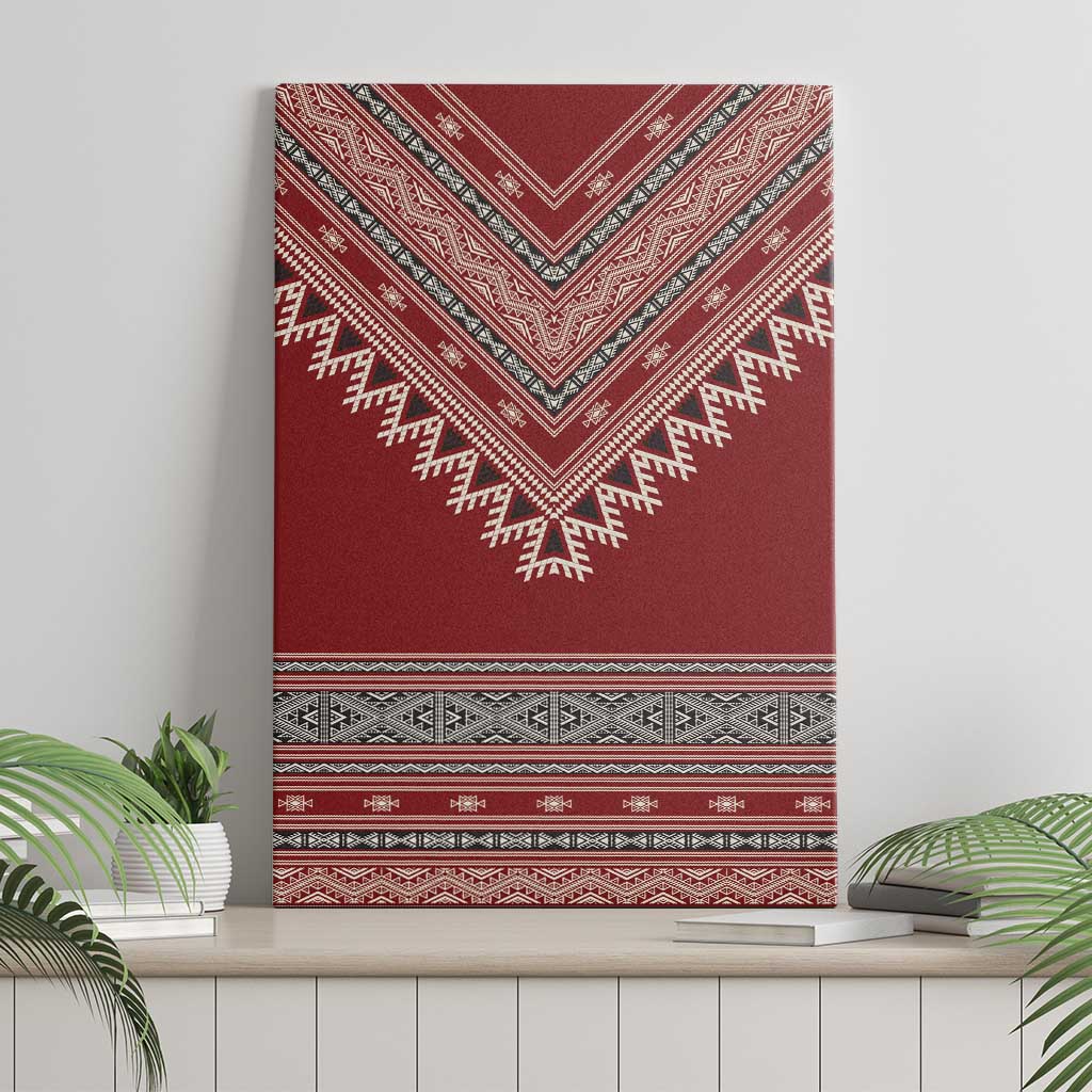 Tunisian Embroidery Pattern Canvas Wall Art - Wonder Print Shop