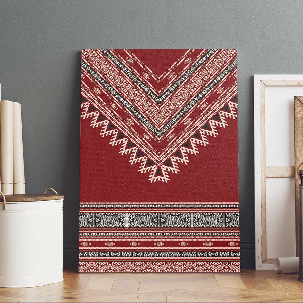 Tunisian Embroidery Pattern Canvas Wall Art - Wonder Print Shop