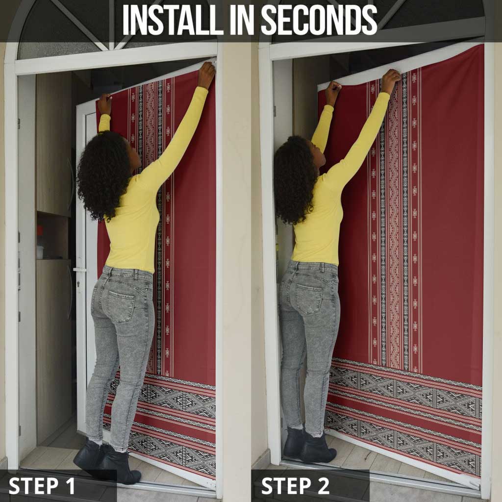 Tunisian Embroidery Pattern Door Cover - Wonder Print Shop