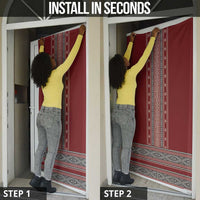 Tunisian Embroidery Pattern Door Cover - Wonder Print Shop