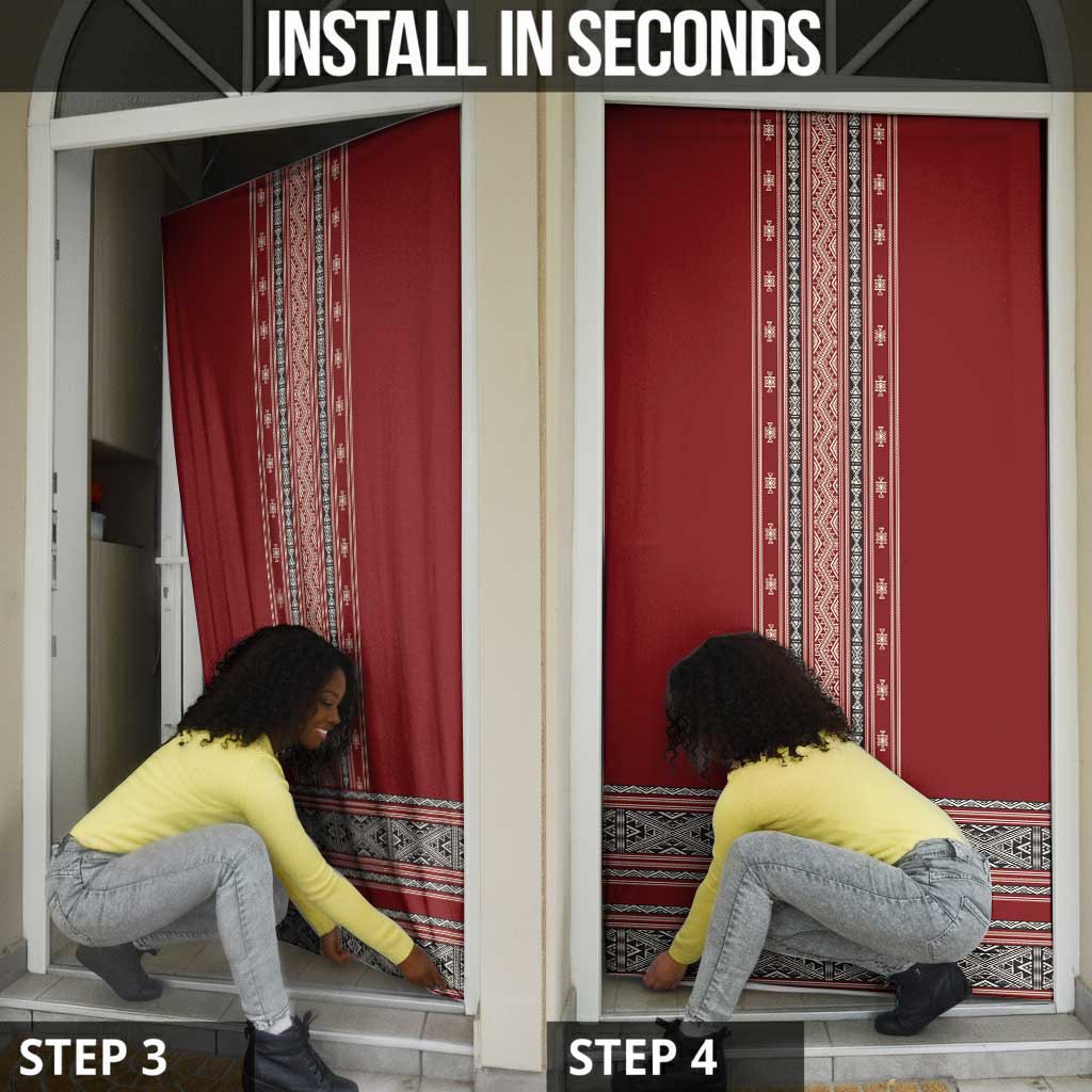 Tunisian Embroidery Pattern Door Cover - Wonder Print Shop