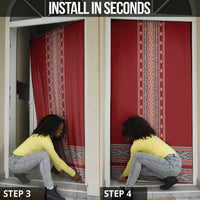 Tunisian Embroidery Pattern Door Cover - Wonder Print Shop