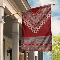 Tunisian Embroidery Pattern Garden Flag - Wonder Print Shop